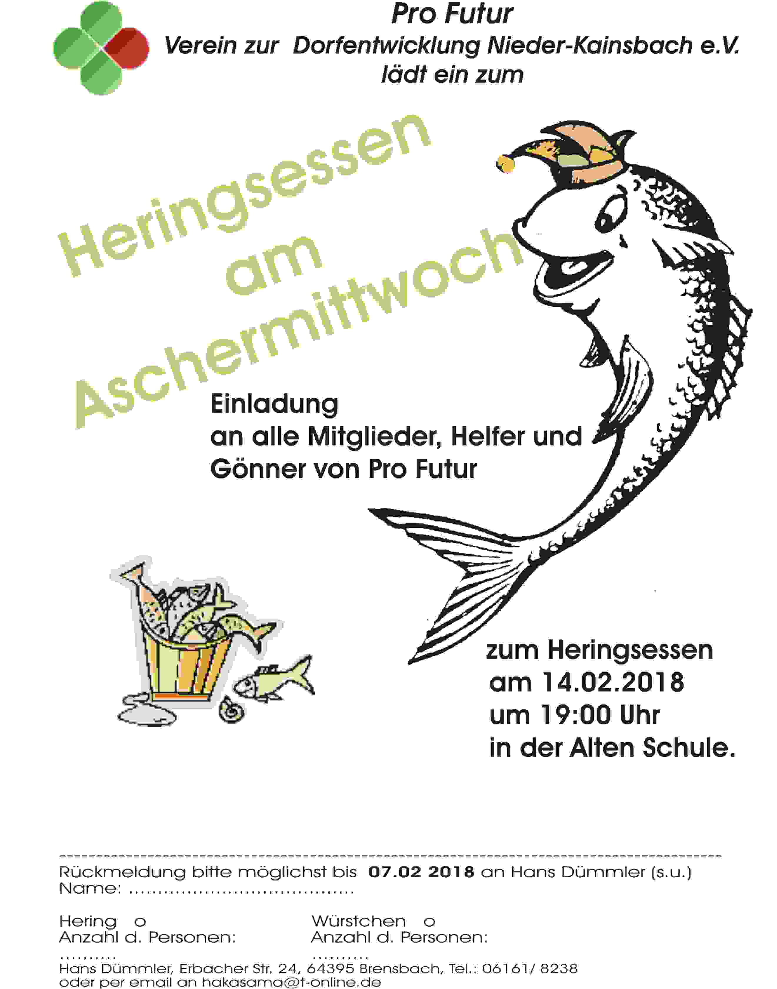 Plakat Heringsessen 2018